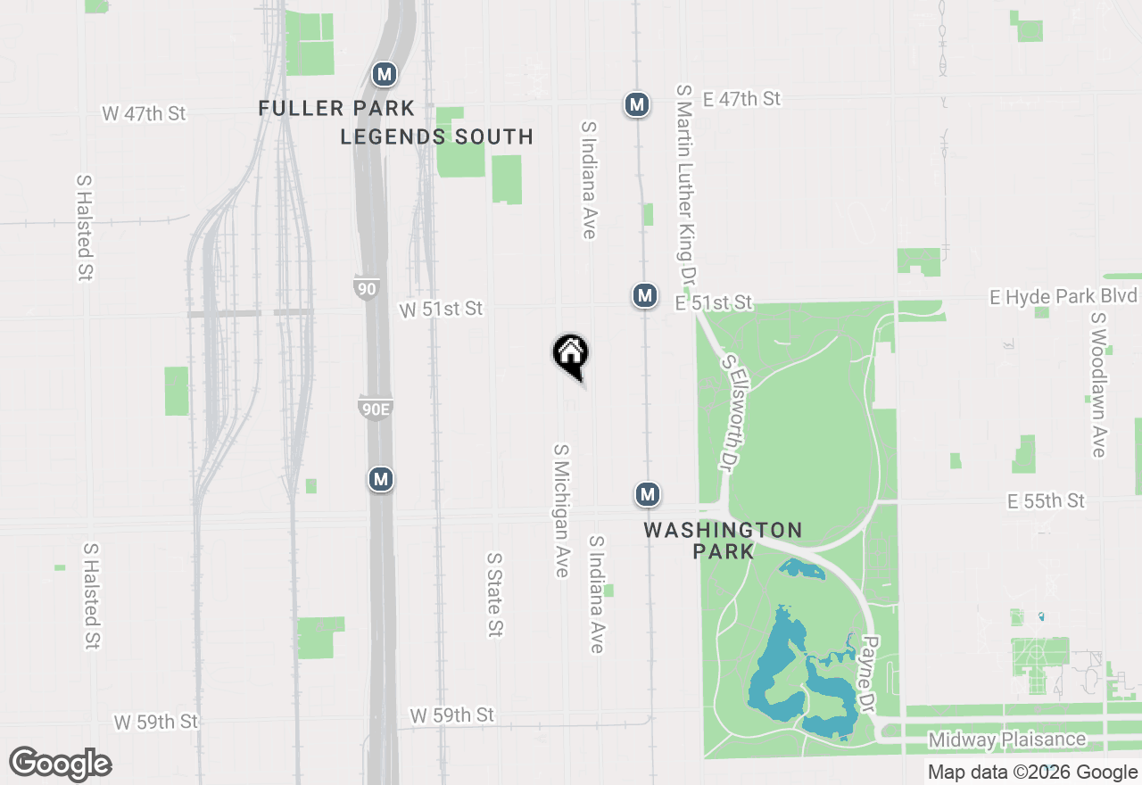 Map of 5237 S Michigan Avenue #1N, Chicago, IL 60615