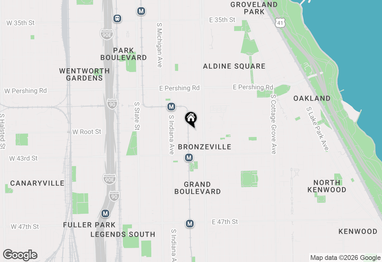 Map of 4130 S Calumet Avenue, Chicago, IL 60653