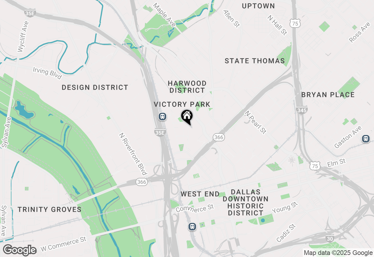 Map of 2430 Victory Park Lane #1909, Dallas, TX 75219