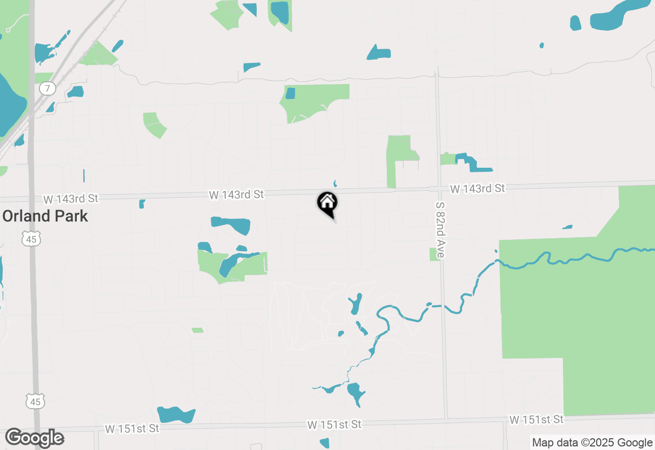 Map of 8556 W 144th Place, Orland Park, IL 60462