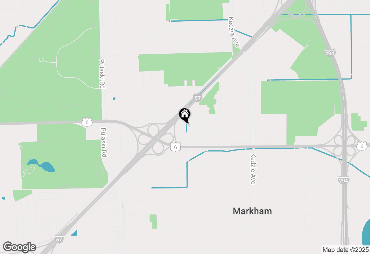 Map of 15742 Central Park Avenue, Markham, IL 60428