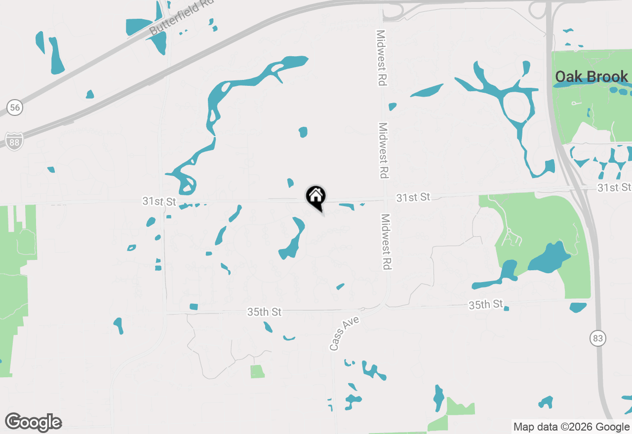 Map of 2016 Midwest Club Parkway, Oak Brook, IL 60523