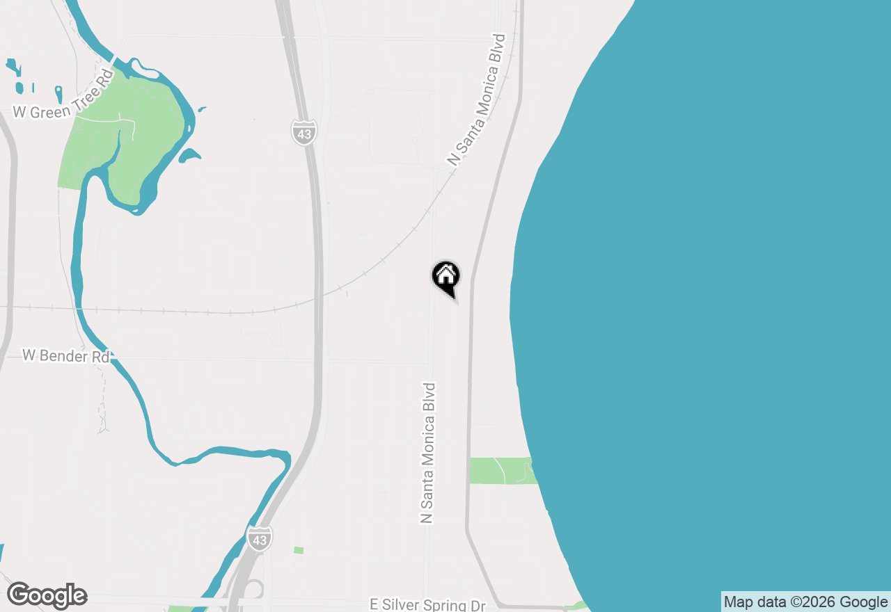 Map of 6329 N Berkeley Blvd, Whitefish Bay, WI 53217