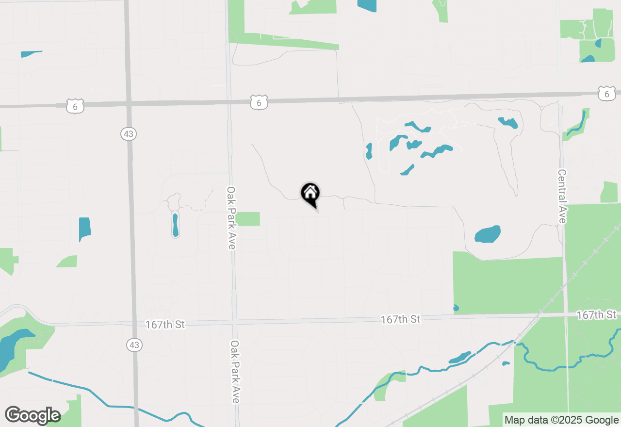 Map of 6508 163rd Place, Tinley Park, IL 60477