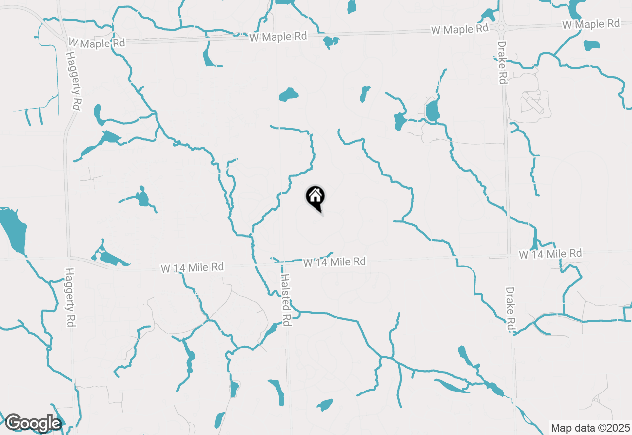 Map of 6878 Chase Court, West Bloomfield, MI 48322