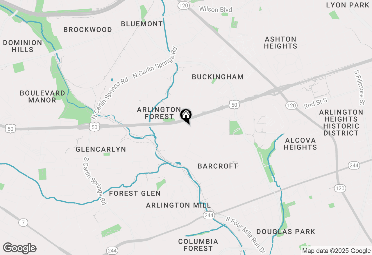 Map of 15 S Aberdeen Street, Arlington, VA 22204