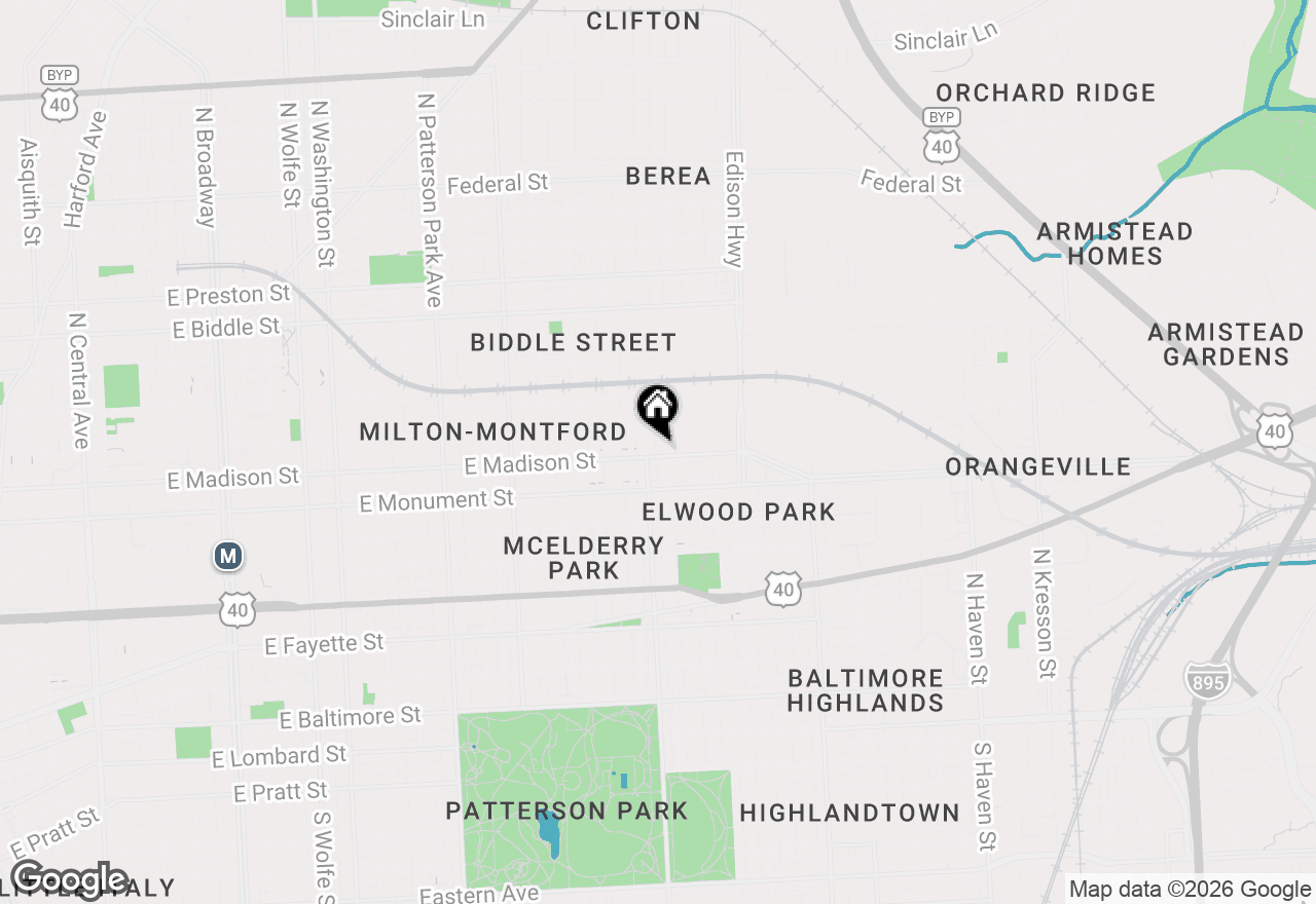 Map of 2914 E Madison Street, Baltimore, MD 21205