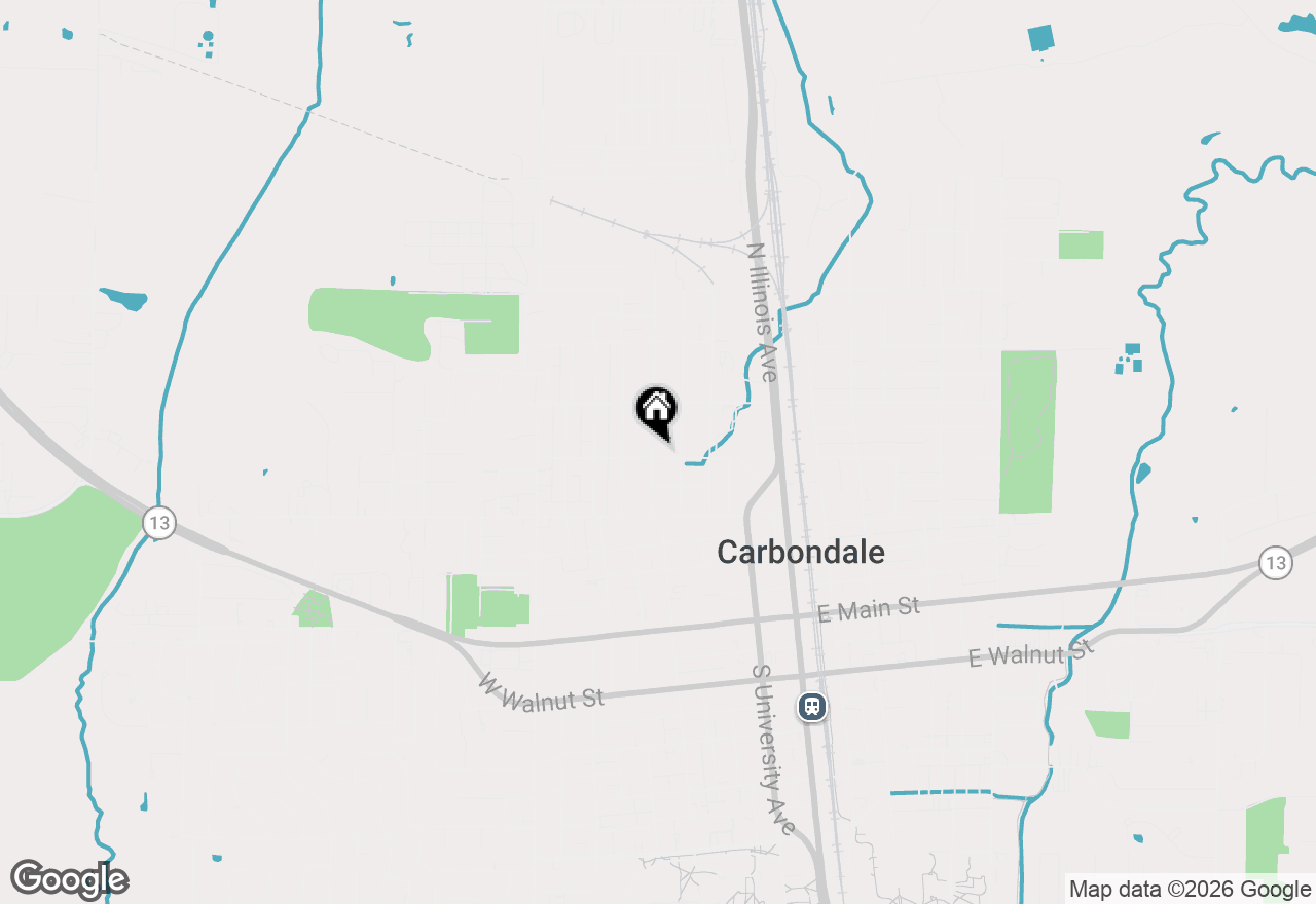 Map of 408 W Chestnut Street, Carbondale, IL 62901