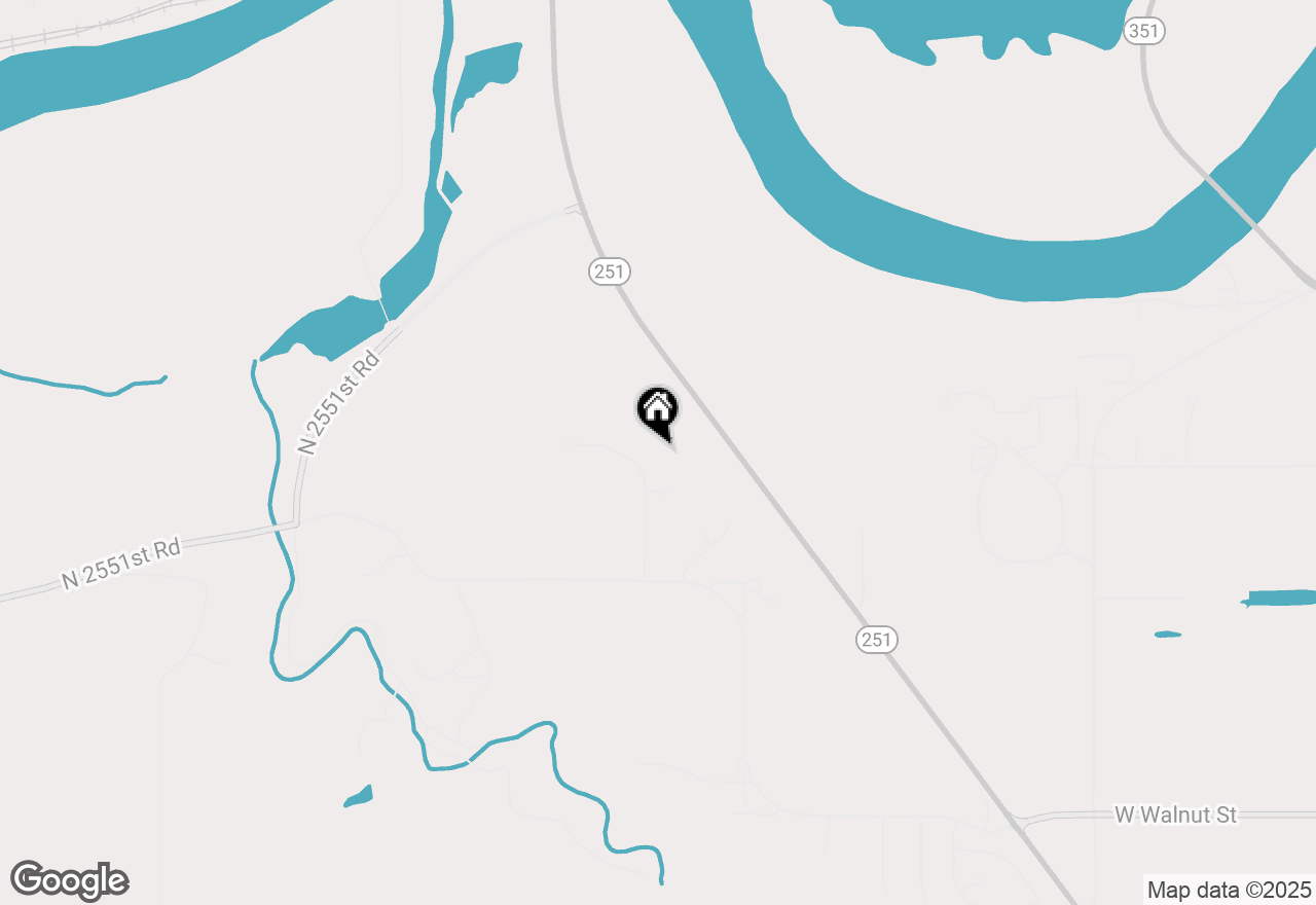 Map of 2574 E 259th Road, Peru, IL 61354