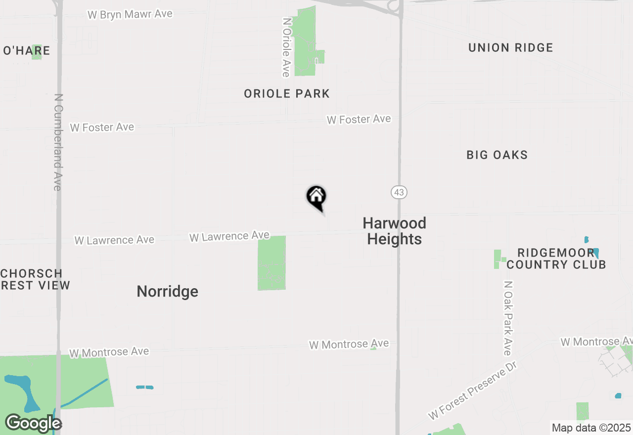 Map of 4833 N Olcott Avenue #501, Harwood Heights, IL 60706