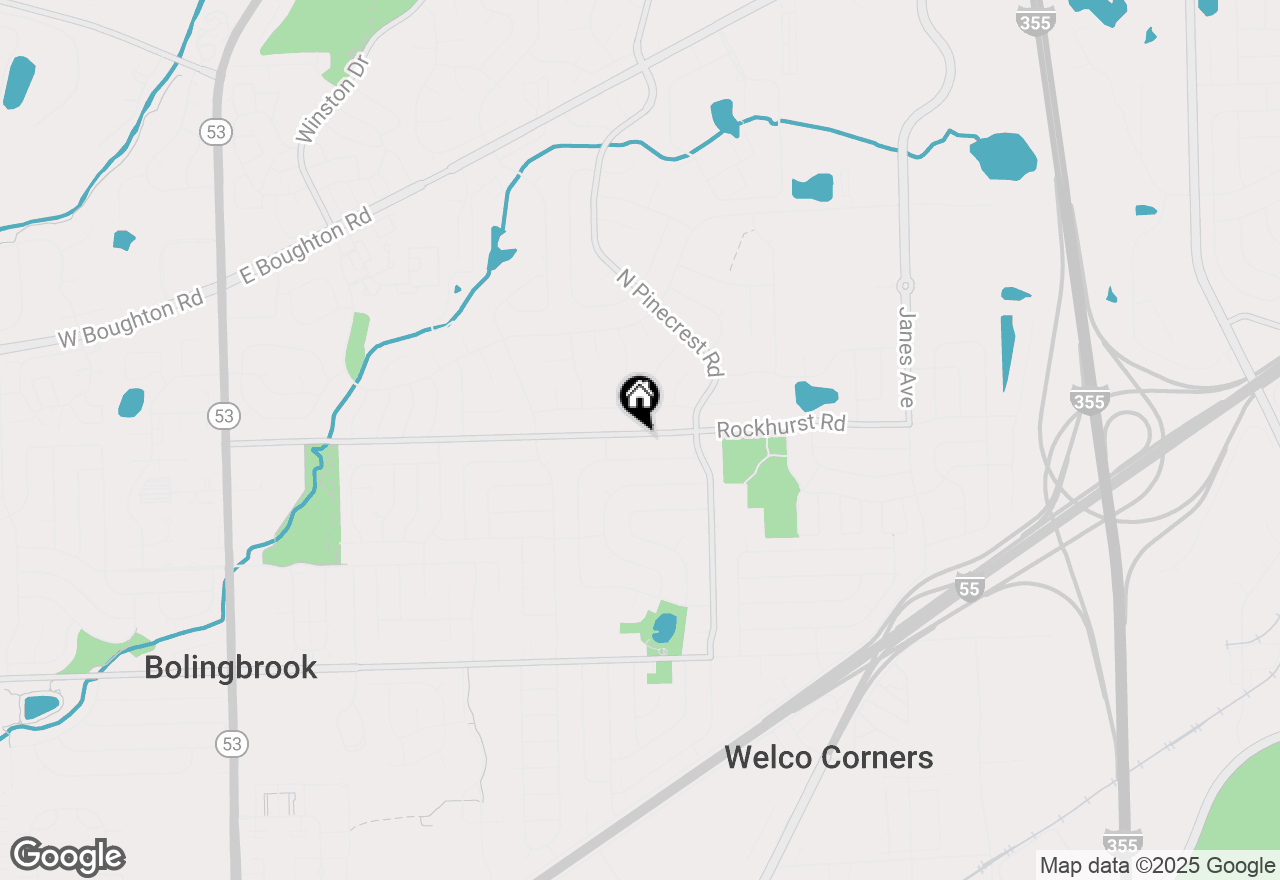 Map of 461 Rockhurst Road, Bolingbrook, IL 60440