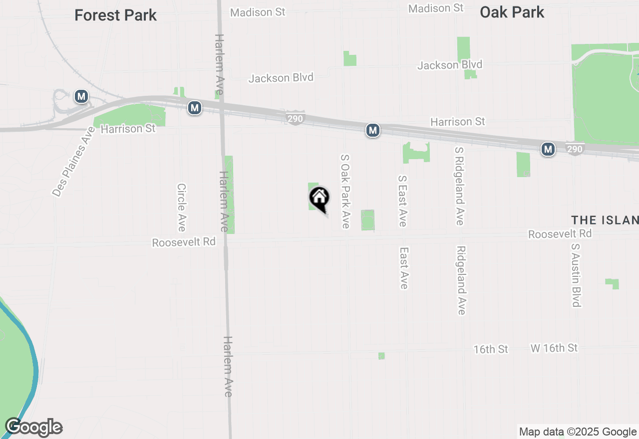 Map of 1164 S Kenilworth Avenue, Oak Park, IL 60304