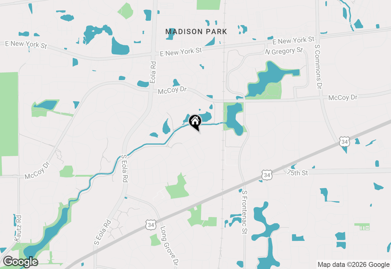 Map of 3128 Portland Court, Aurora, IL 60504
