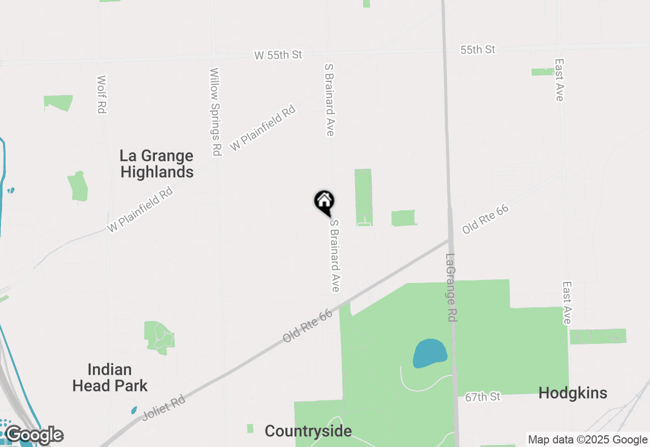 Map of 814 61st Street, La Grange Highlands, IL 60525