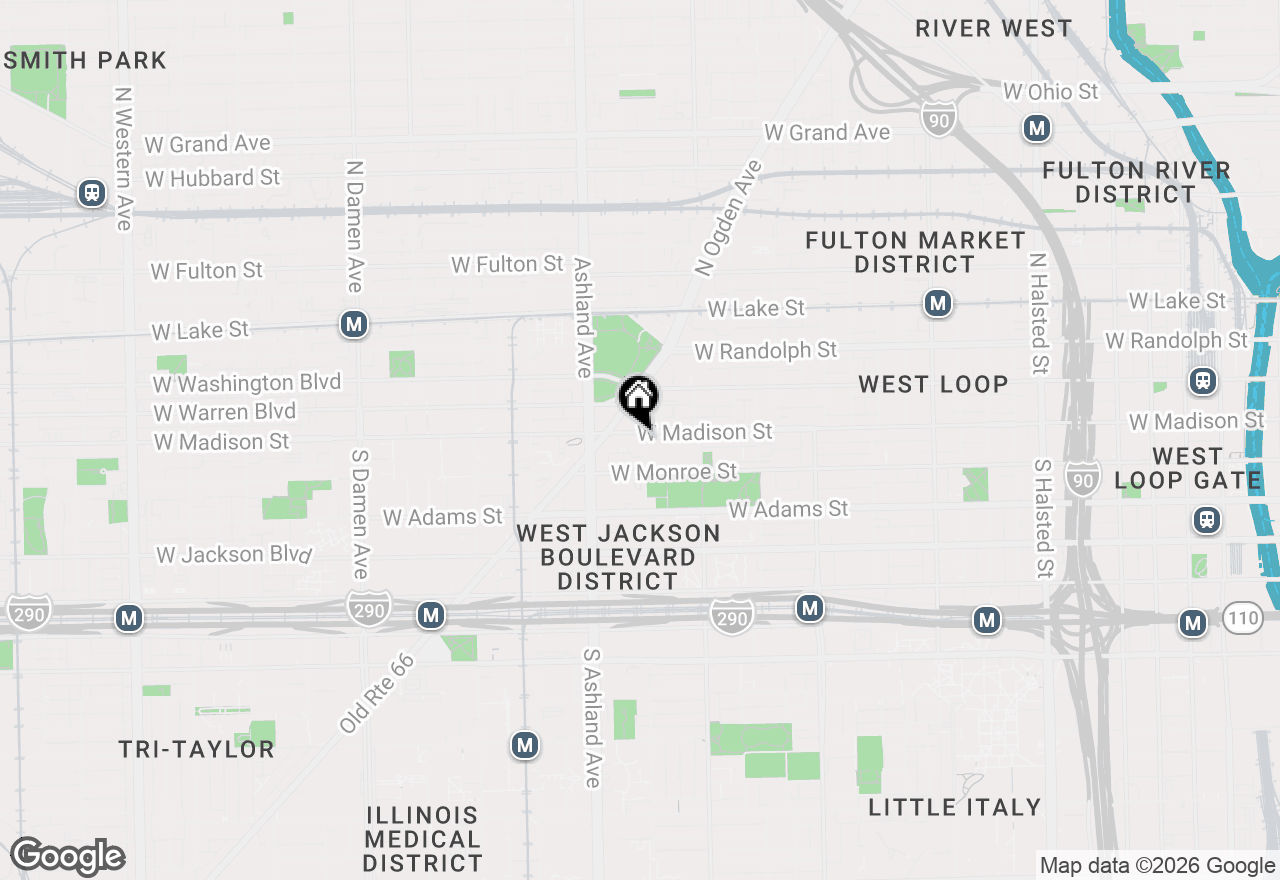 Map of 6 S Laflin Street #107S, Chicago, IL 60607