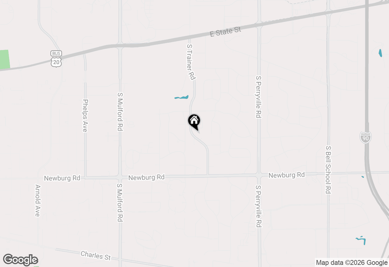Map of 1290 S Trainer Road, Rockford, IL 61108