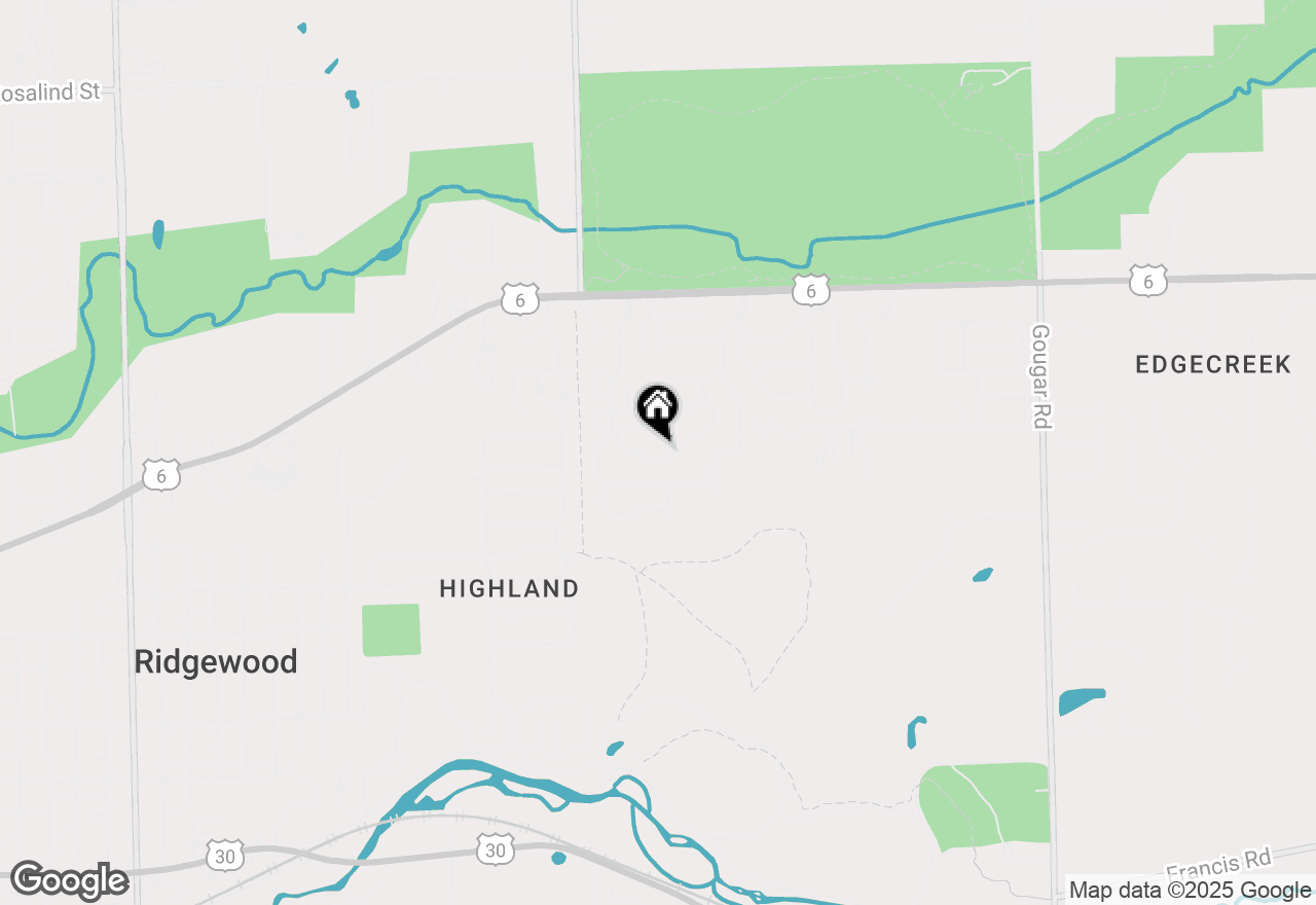 Map of 2447 Saddle Ridge Drive, Joliet, IL 60432