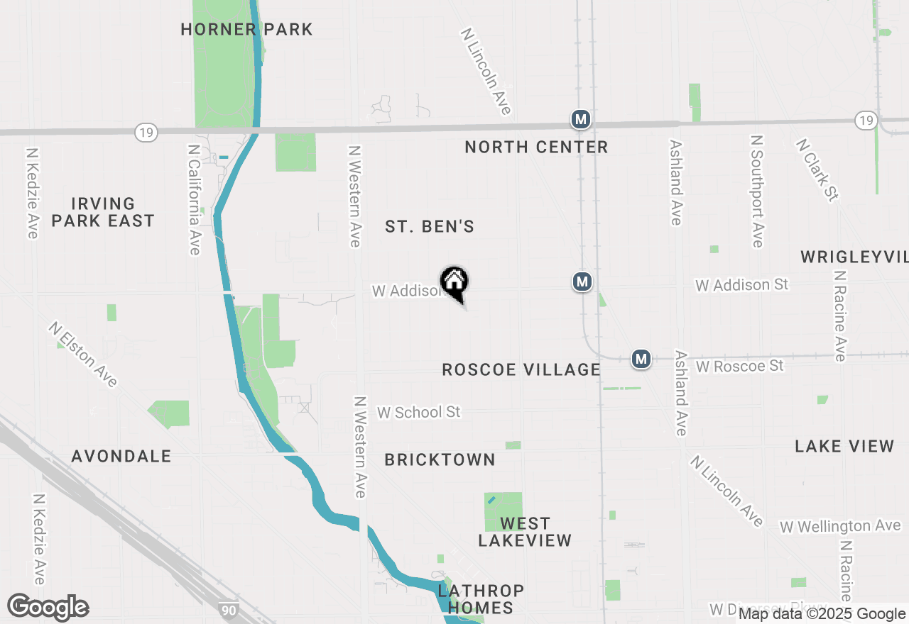 Map of 3526 N Hamilton Avenue, Chicago, IL 60618