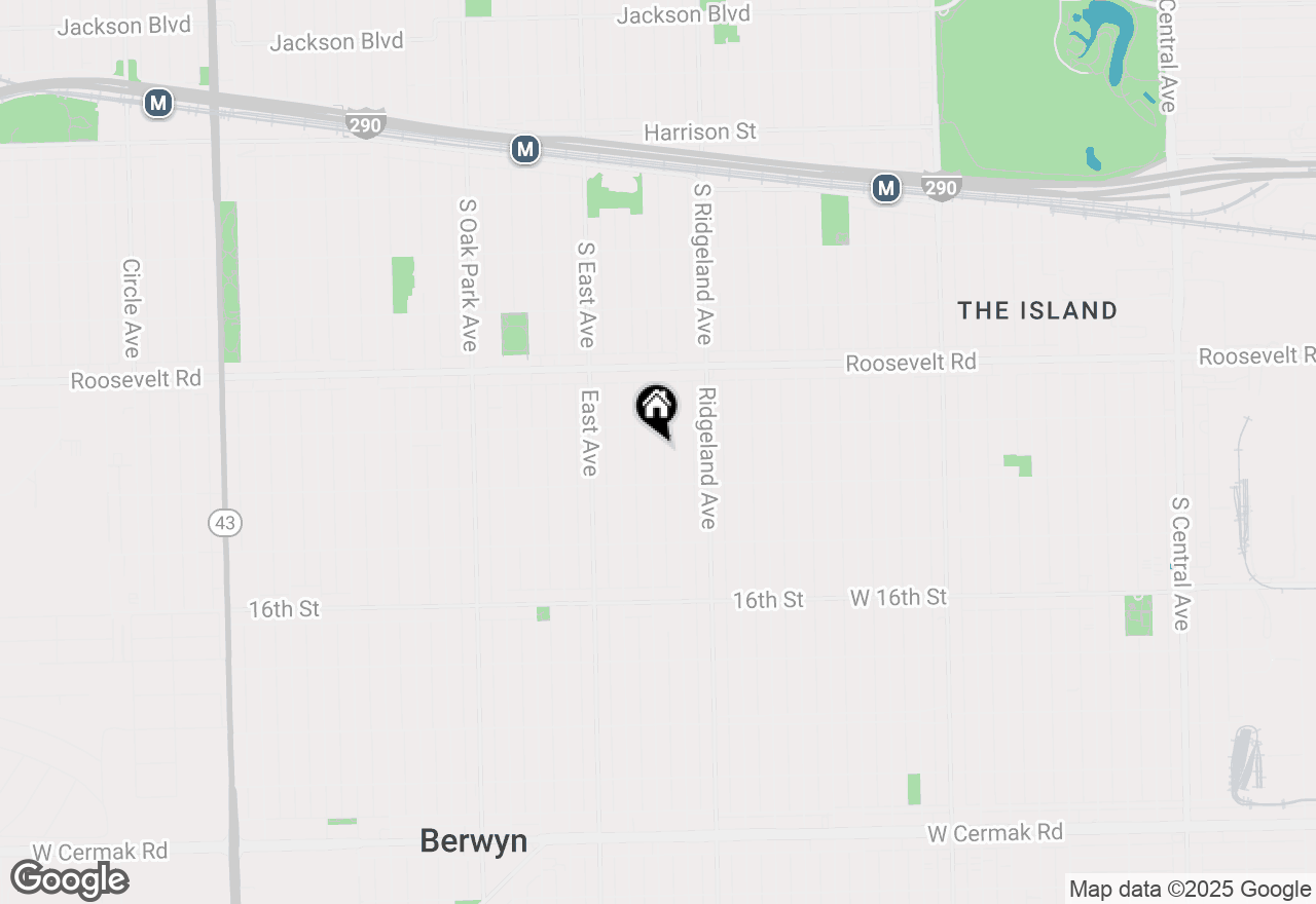 Map of 1321 Gunderson Avenue, Berwyn, IL 60402