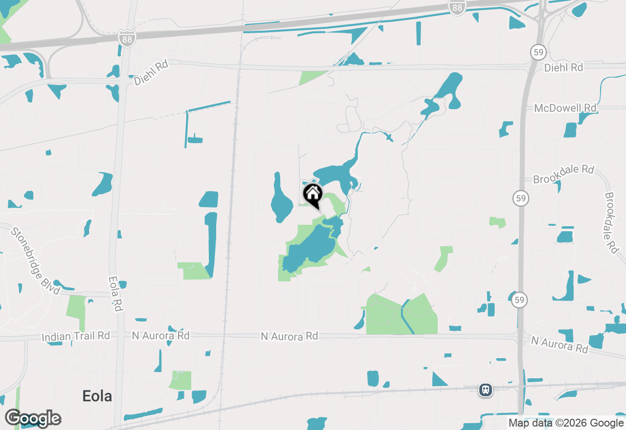 Map of 2436 Golf Ridge Circle, Naperville, IL 60563