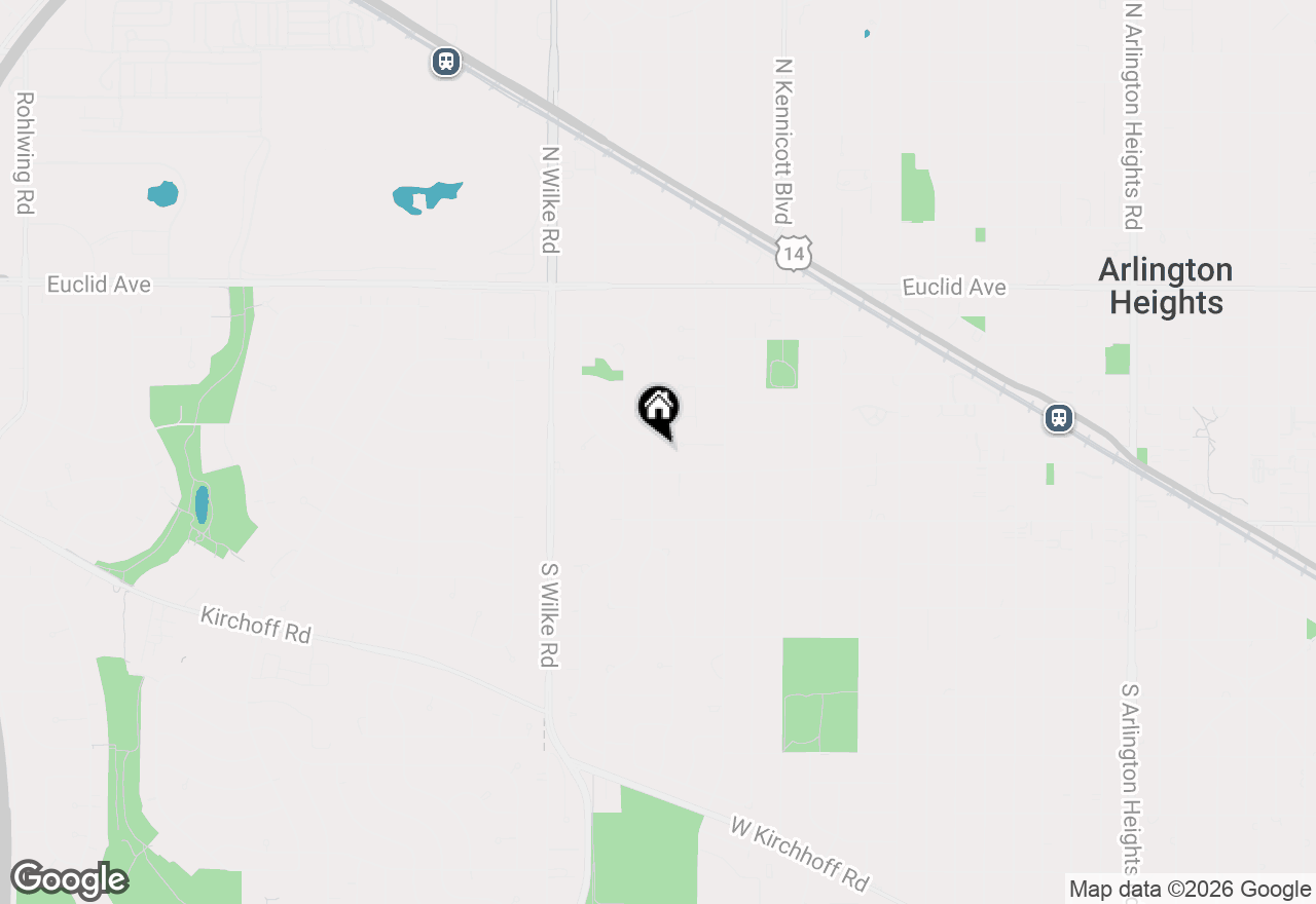 Map of 101 N Yale Avenue, Arlington Heights, IL 60005