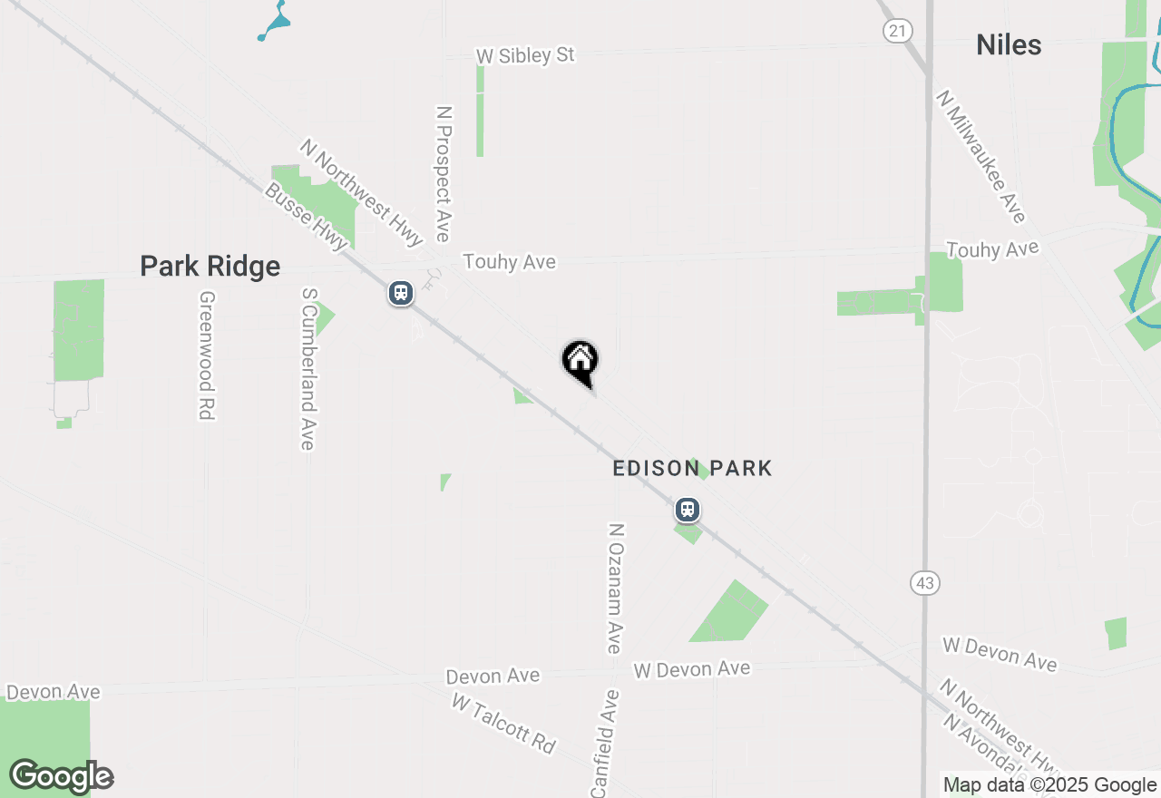 Map of 400 S Northwest Highway #309, Park Ridge, IL 60068