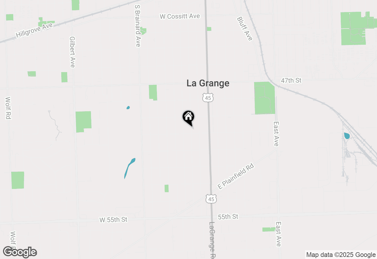 Map of 736 S Ashland Avenue, La Grange, IL 60525