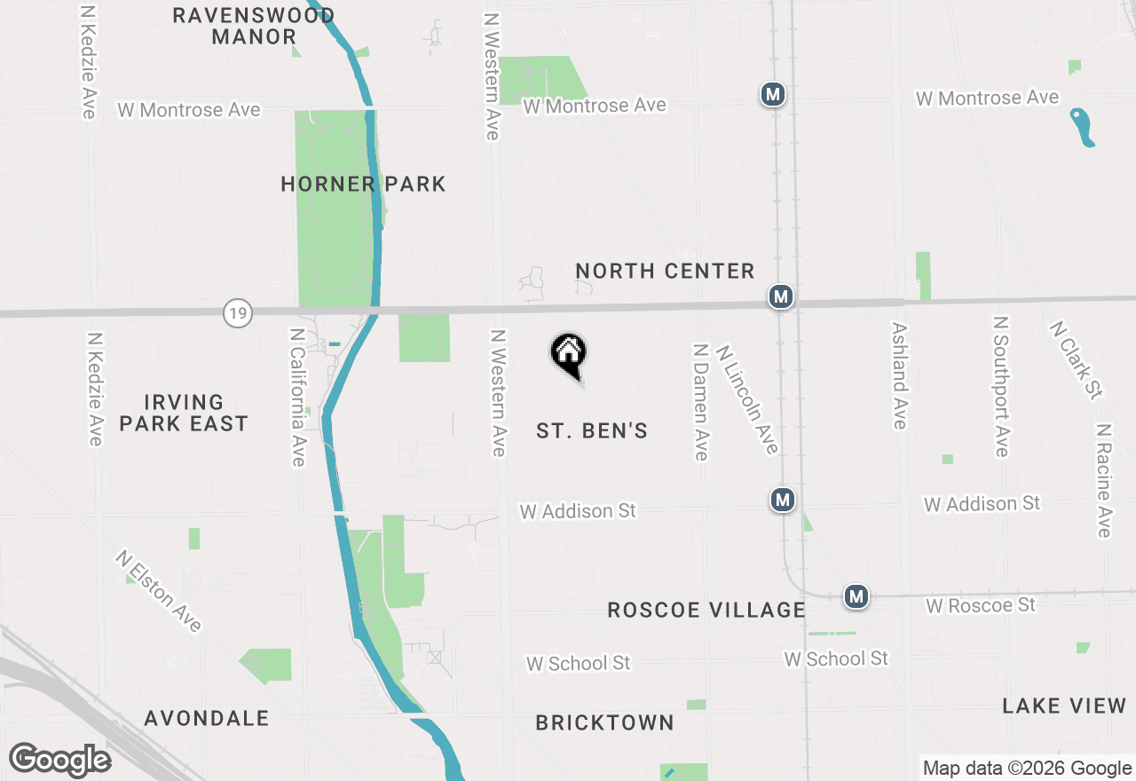 Map of 3822 N Bell Avenue, Chicago, IL 60618