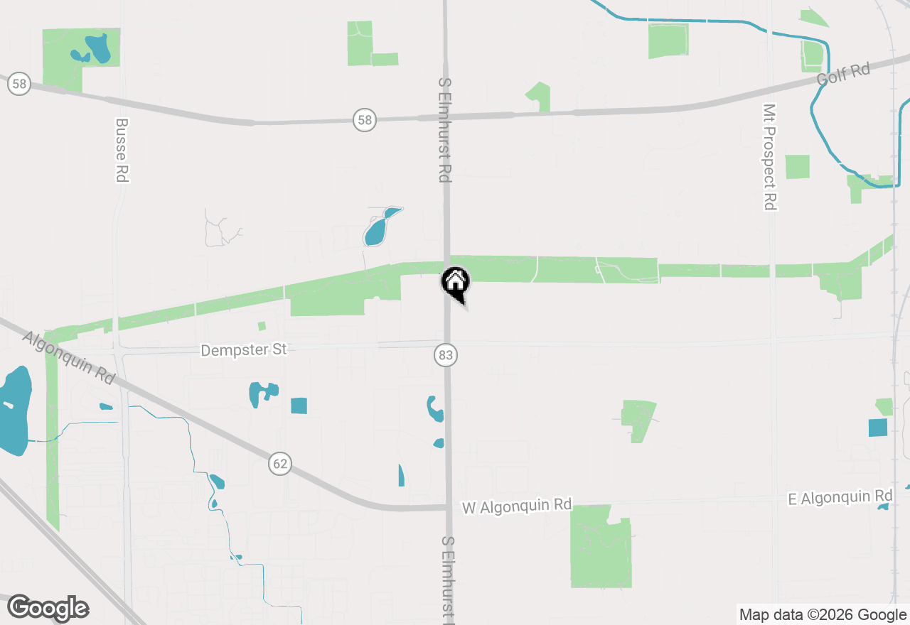 Map of 721 Elmhurst Road #G, Des Plaines, IL 60016