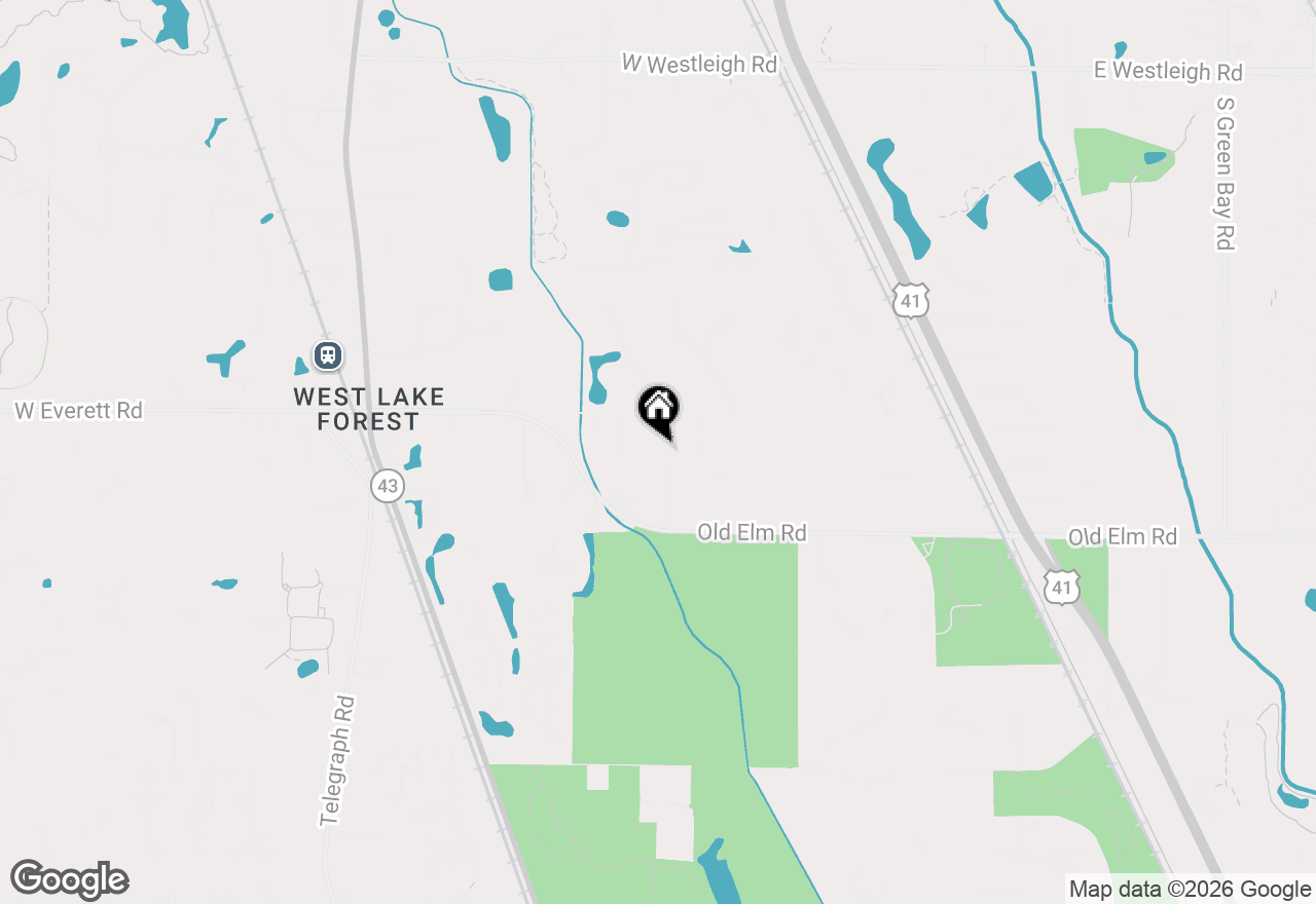 Map of 1086 Polo Drive, Lake Forest, IL 60045