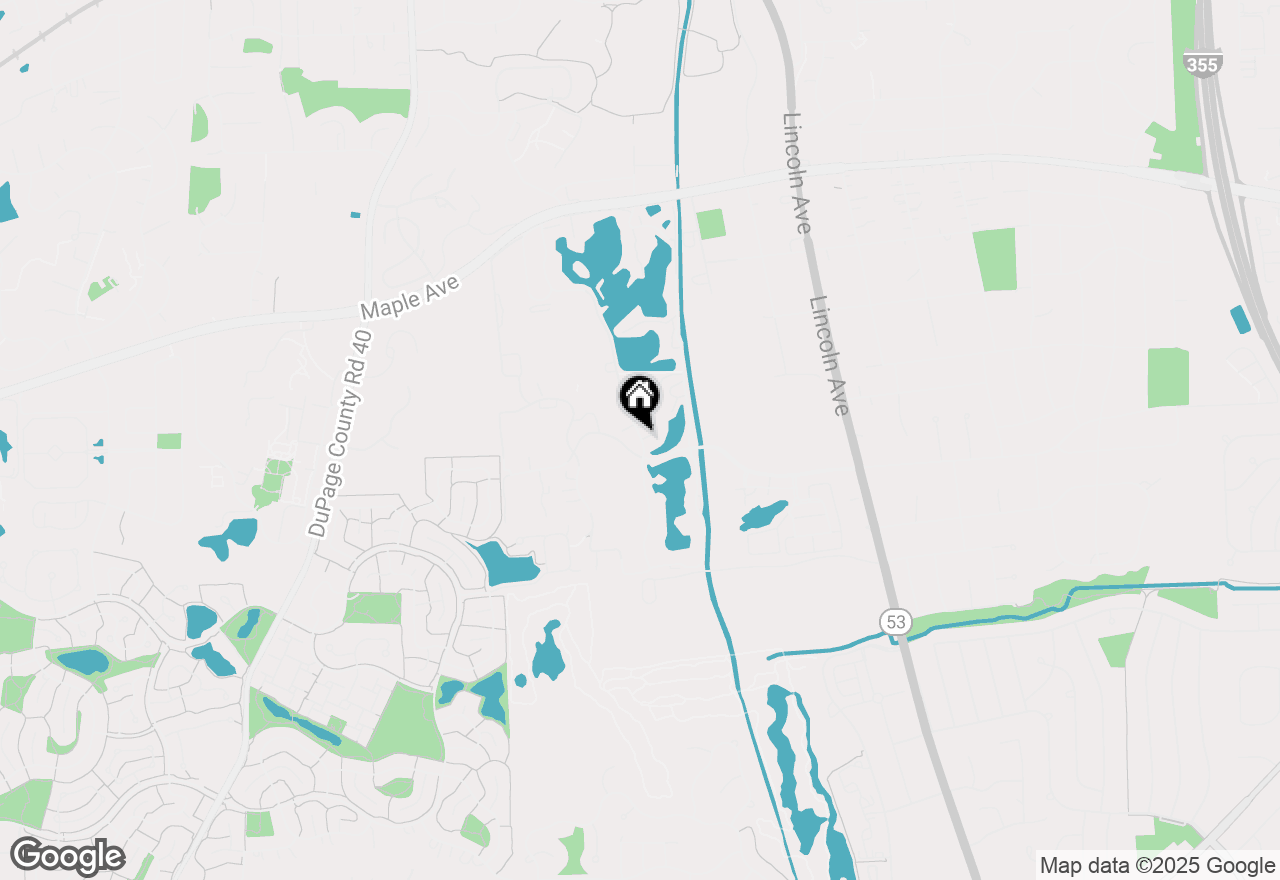 Map of (Address confidential), Lisle, Illinois 60532