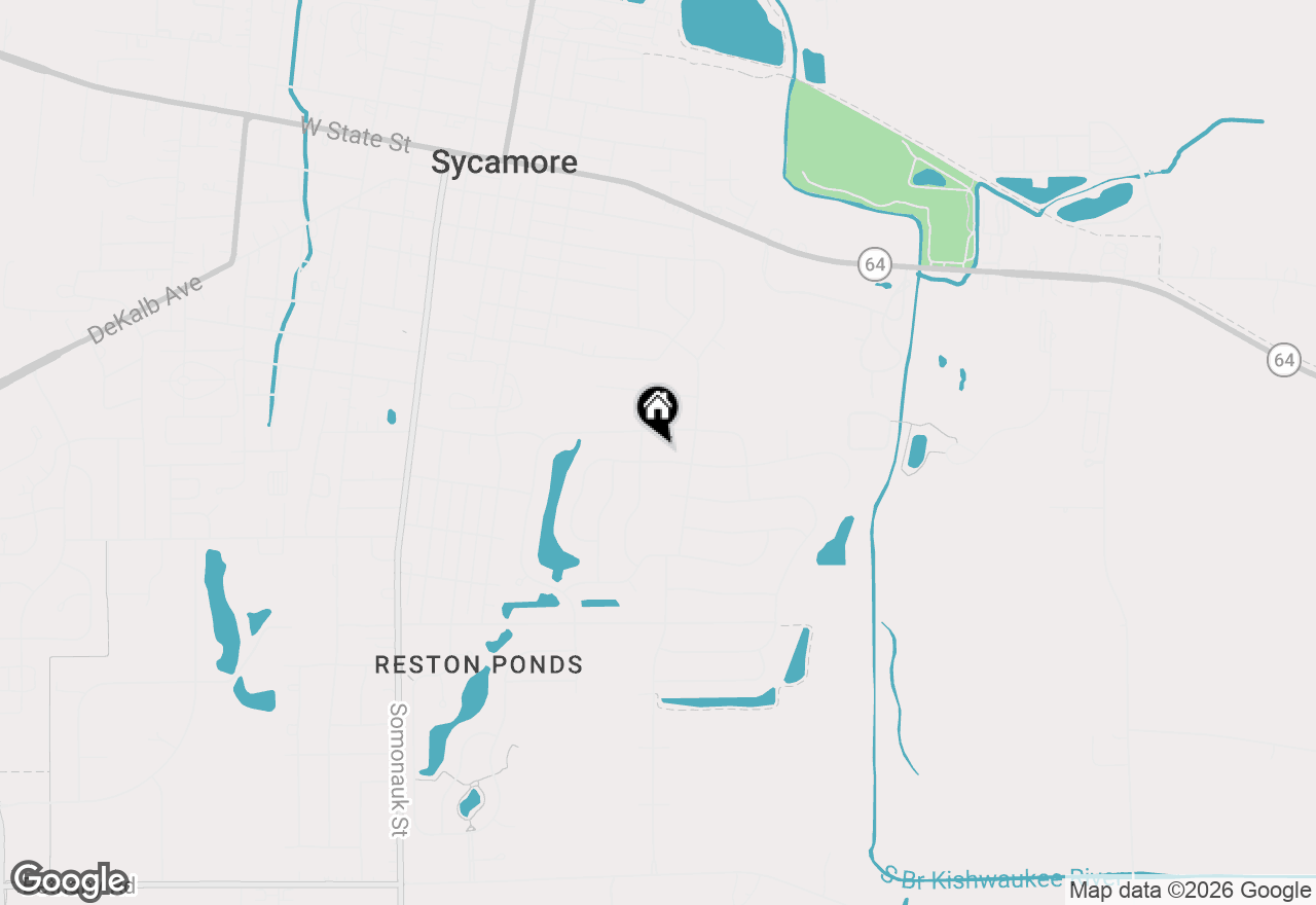 Map of 429 Fairway Lane, Sycamore, IL 60178