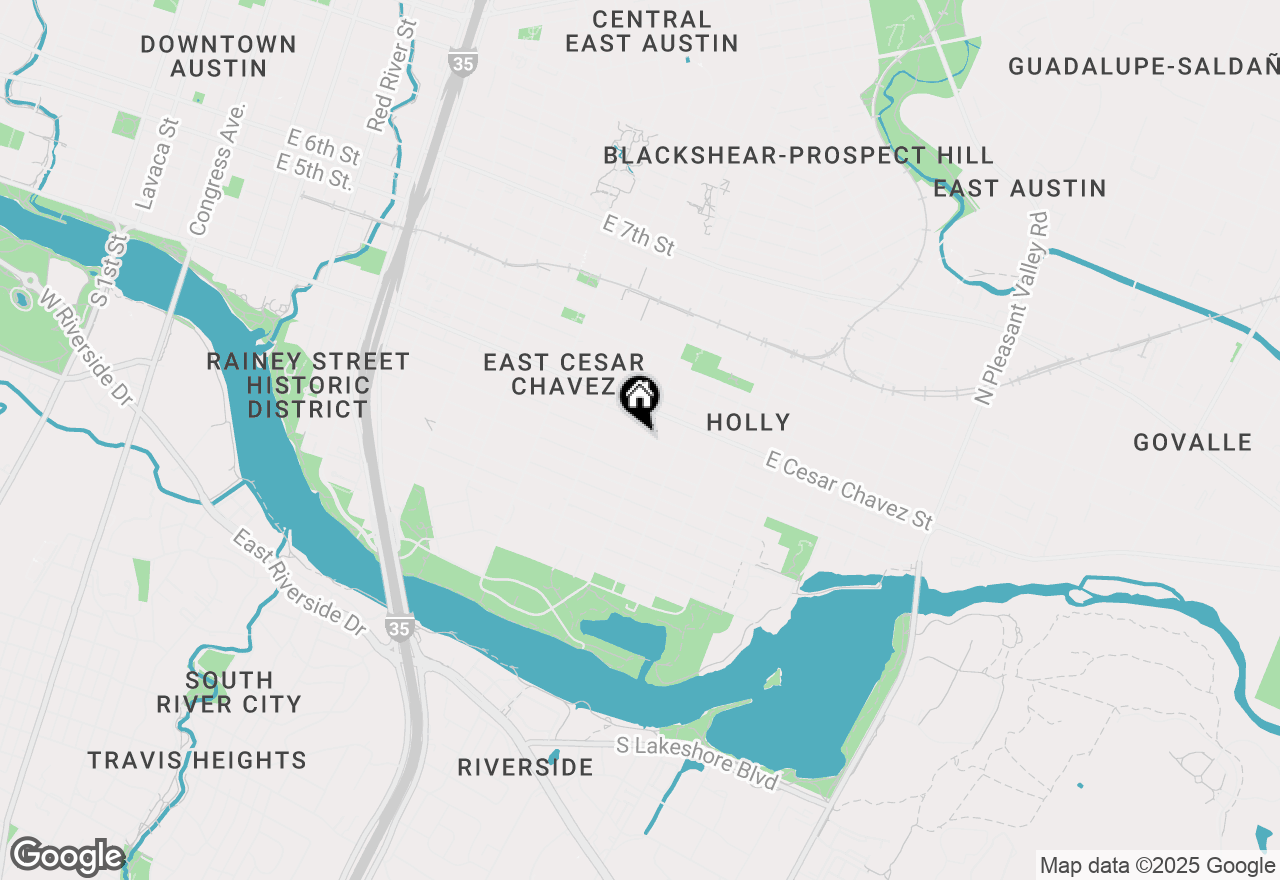 Map of 1811 Willow St #A, Austin, TX 78702