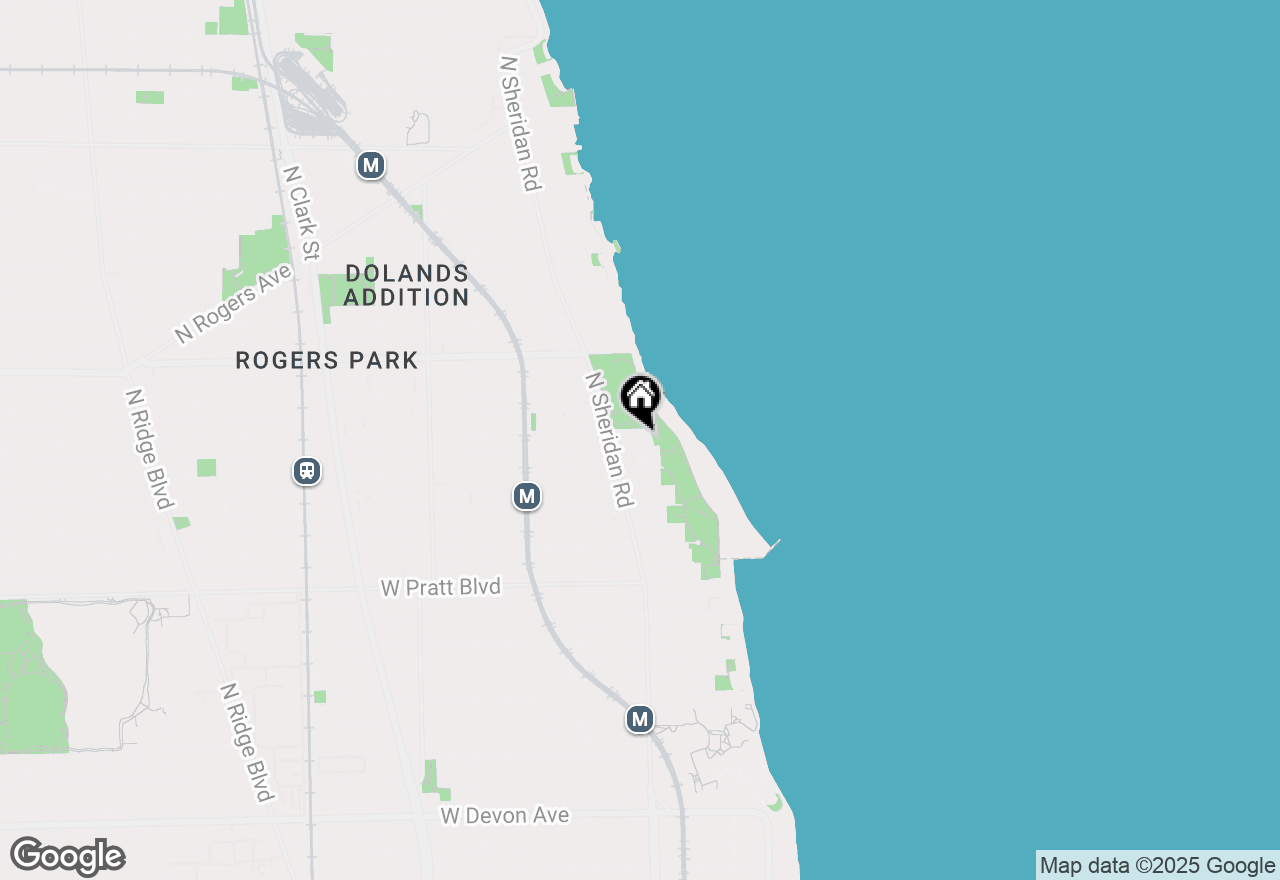 Map of 1225 W Greenleaf Avenue #3E, Chicago, IL 60626