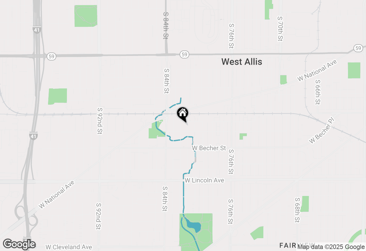 Map of 1954 S 82nd St, West Allis, WI 53219