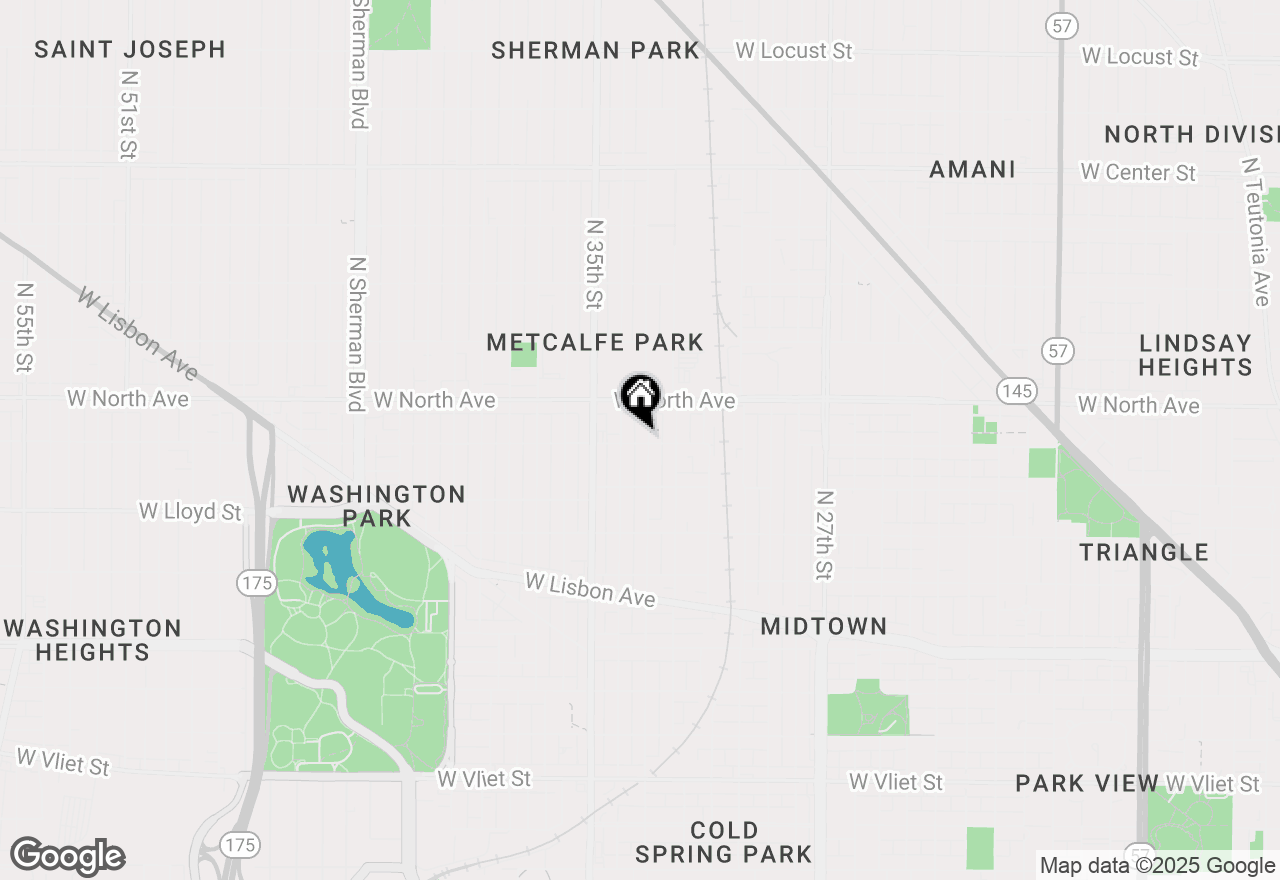 Map of 2201 N 33rd St, Milwaukee, WI 53208