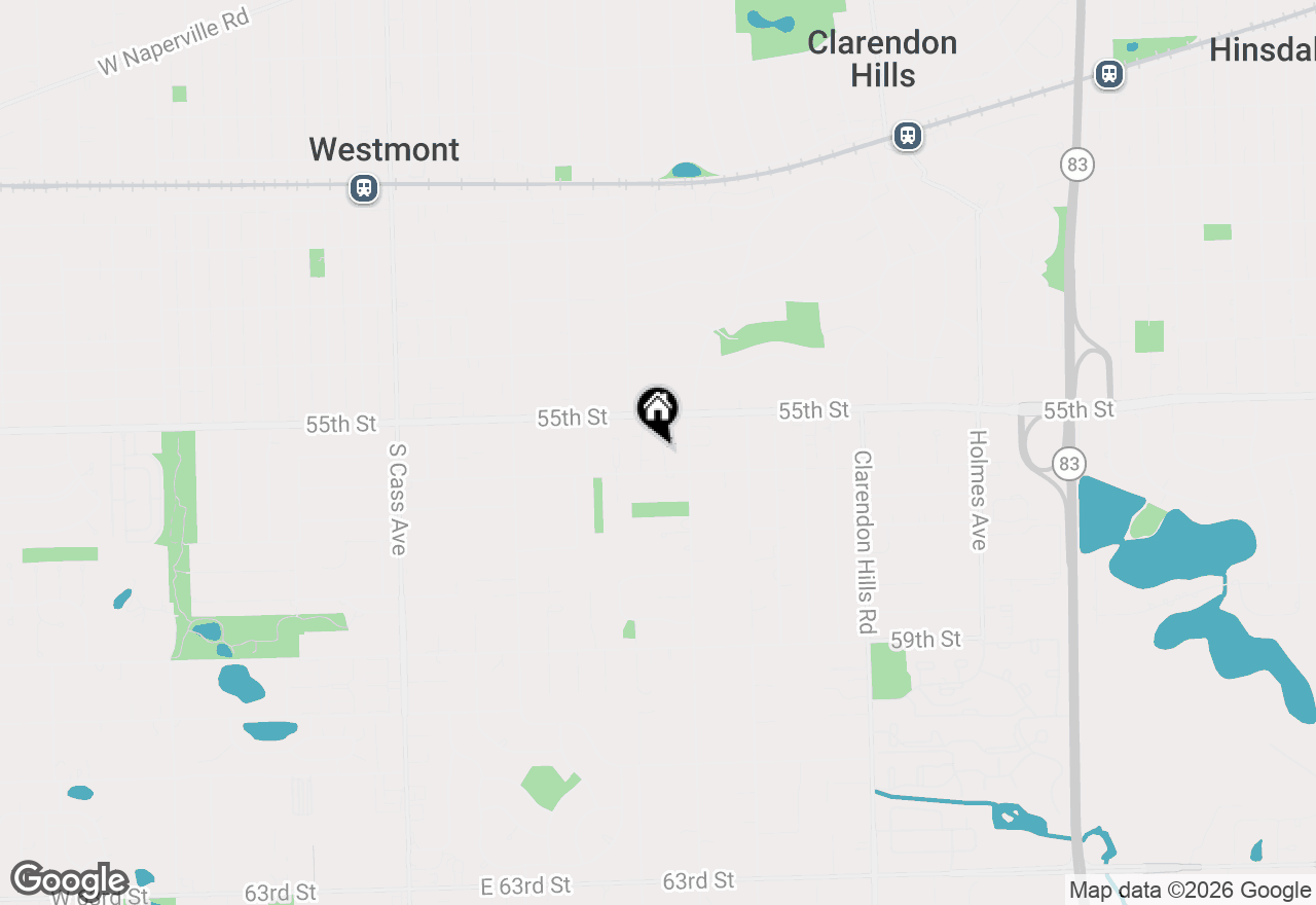 Map of 312 Reserve Circle, Clarendon Hills, IL 60514