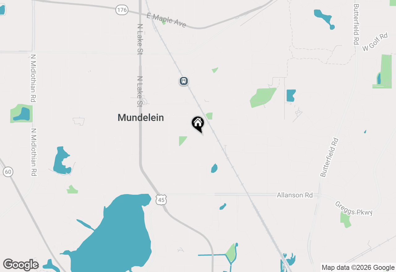 Map of 70 Walnut Court, Mundelein, IL 60060