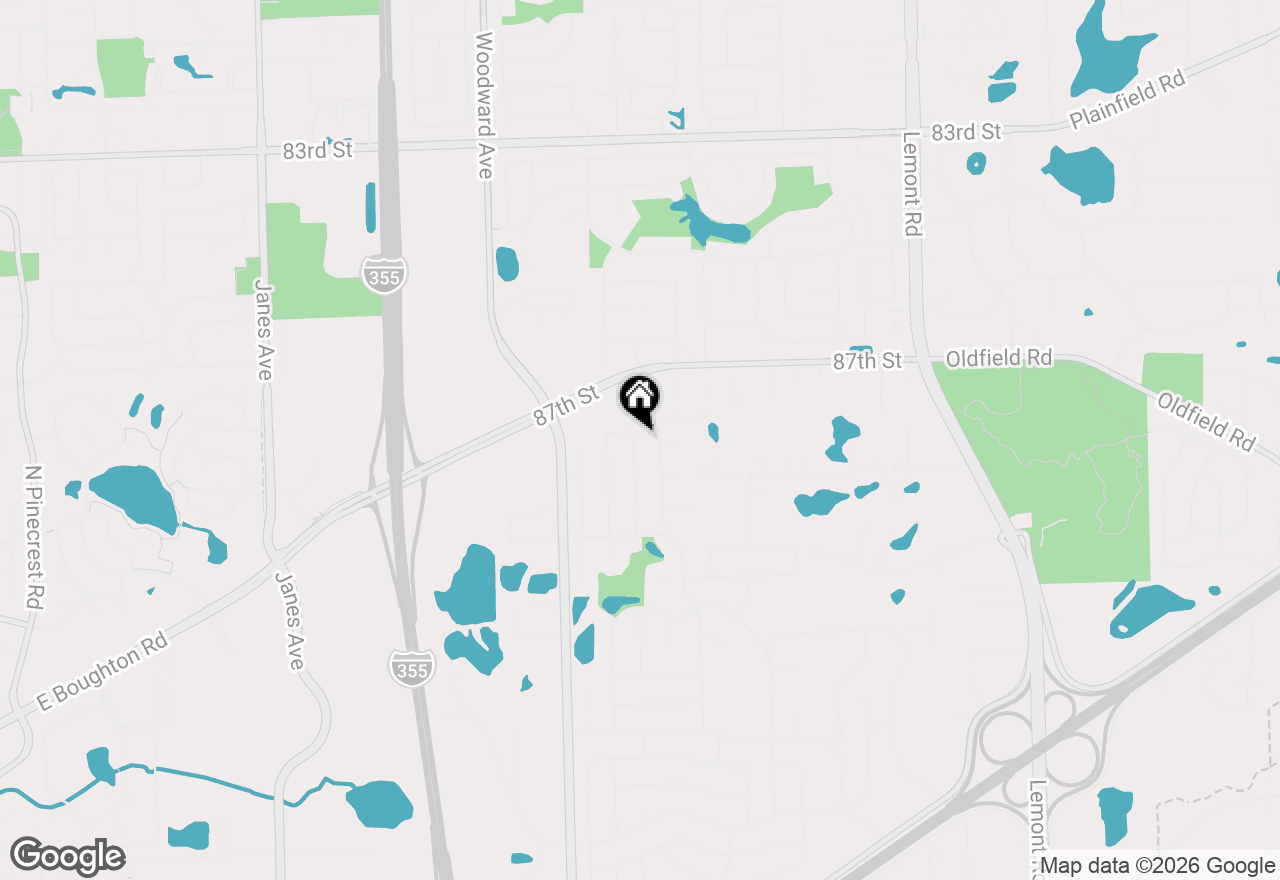 Map of 20W481 Cobb Drive, Downers Grove, IL 60516
