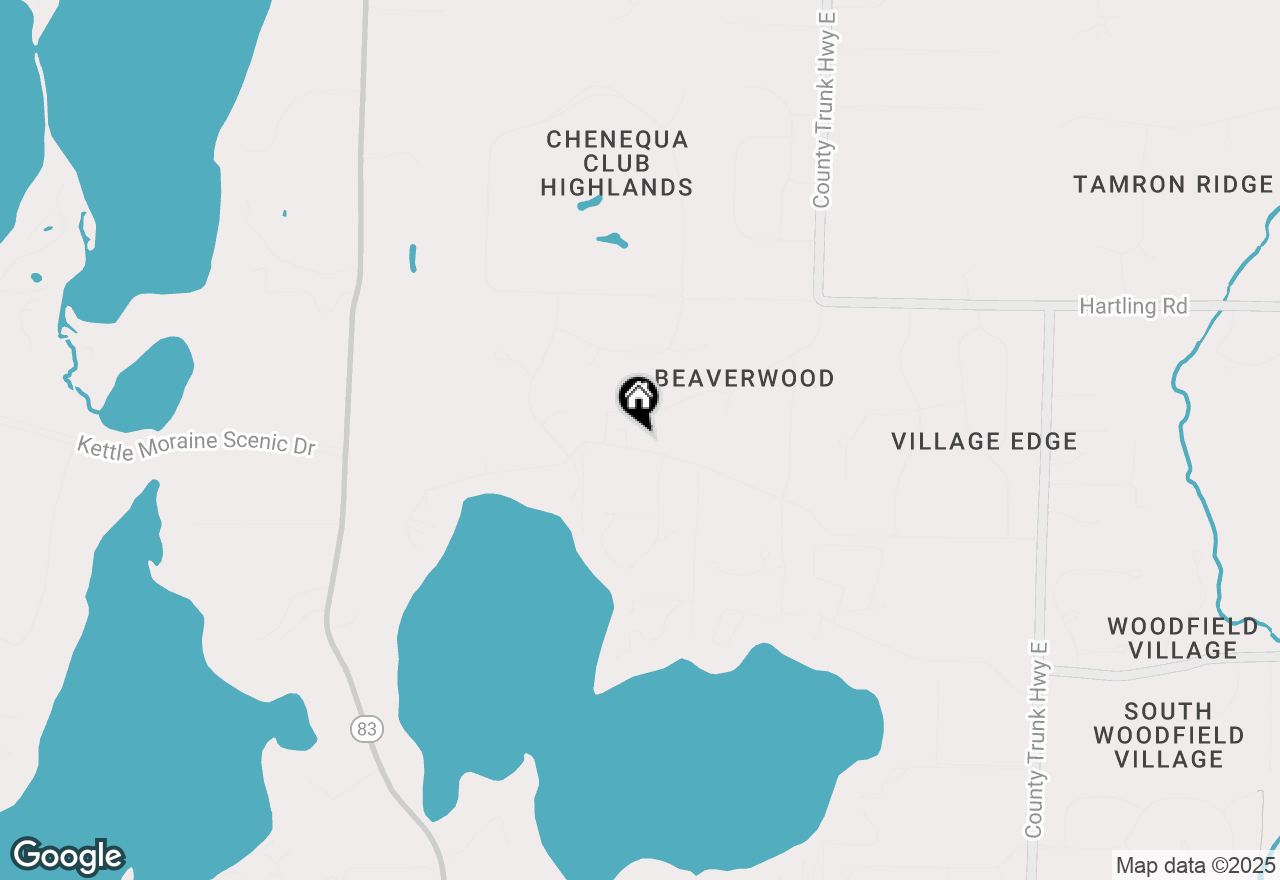 Map of N65W30878 Beaver Lake Rd, Hartland, WI 53029