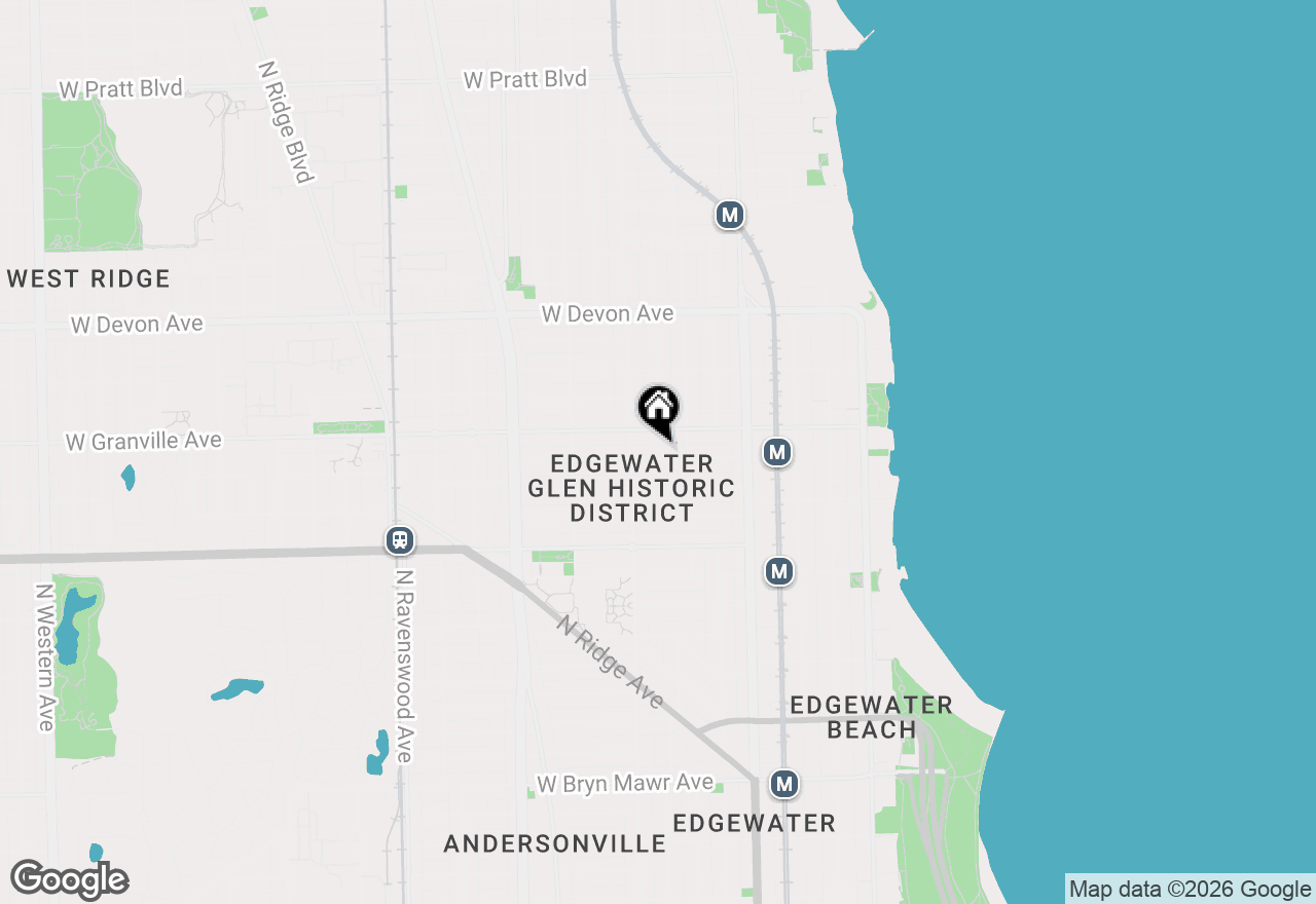 Map of 1332 W Hood Avenue #304, Chicago, IL 60660