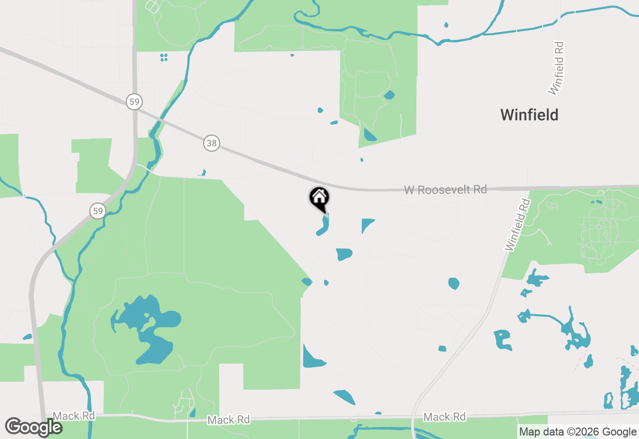 Map of 28W563 Roosevelt Road, Winfield, IL 60190