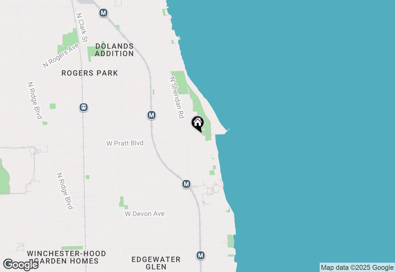 Map of 1124 W Pratt Boulevard #3N, Chicago, IL 60626