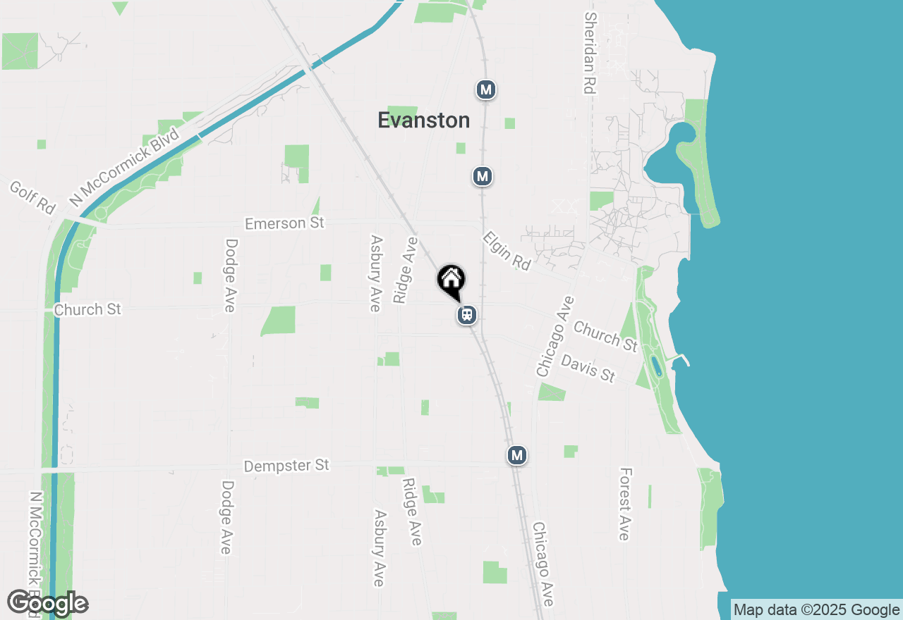 Map of 1640 Maple Avenue #808, Evanston, IL 60201