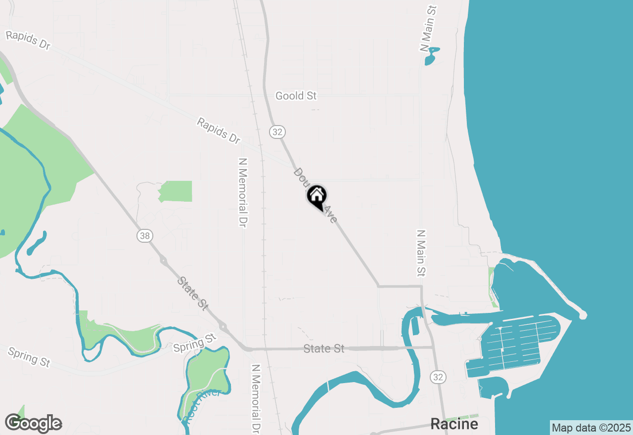 Map of 1523 Geneva St, Racine, WI 53404
