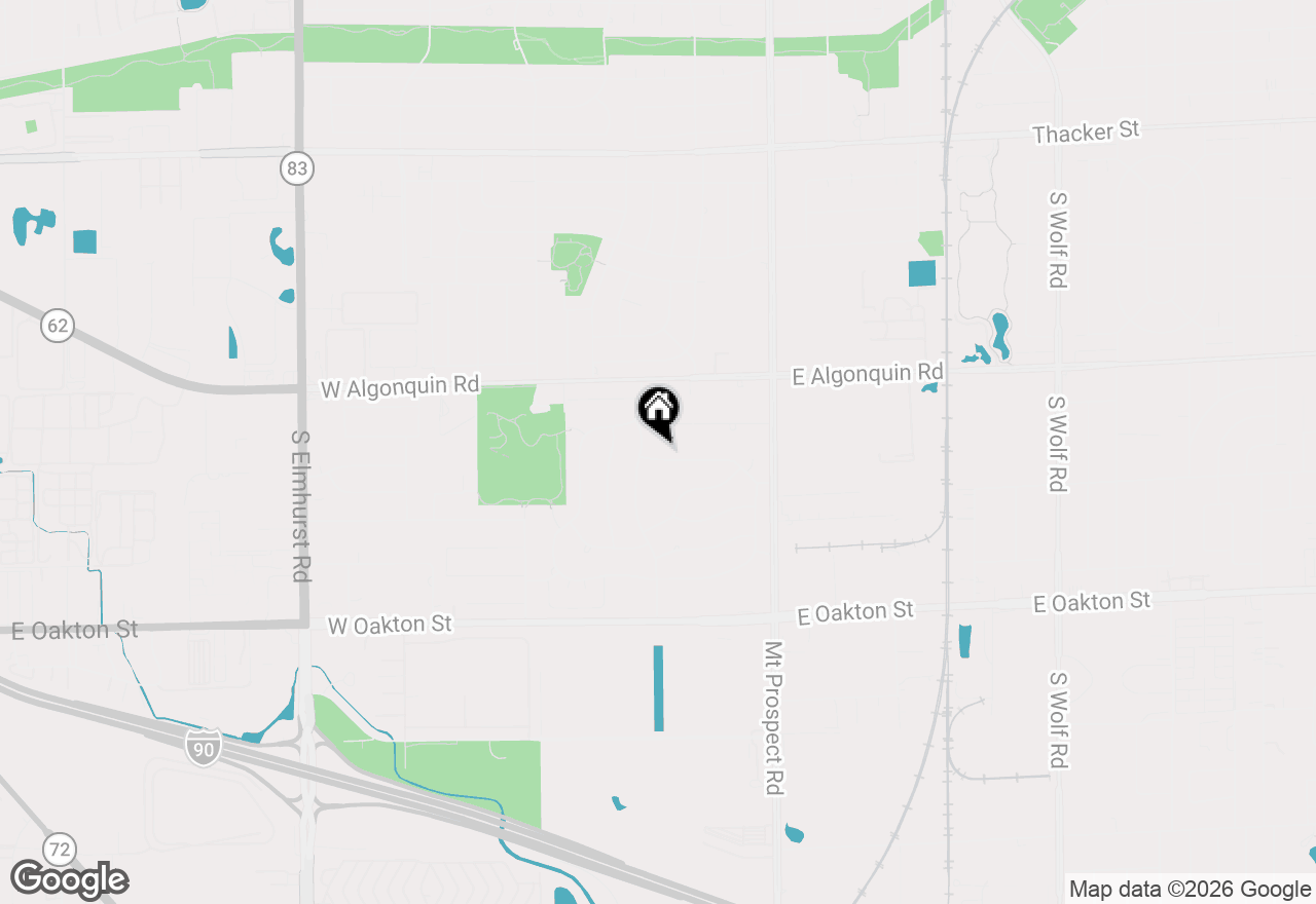 Map of 182 Roxbury Lane, Des Plaines, IL 60018
