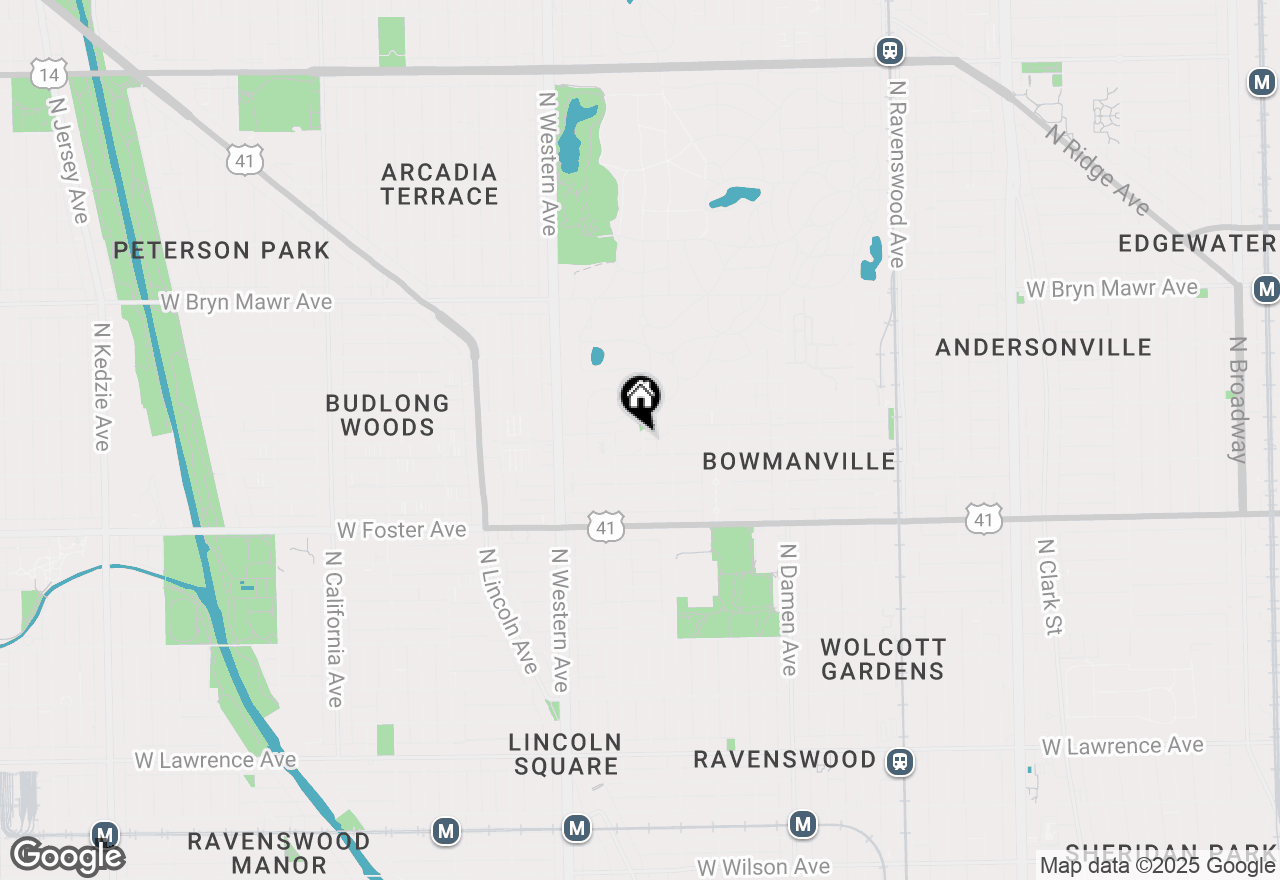 Map of 5365 N Bowmanville Avenue, Chicago, IL 60625