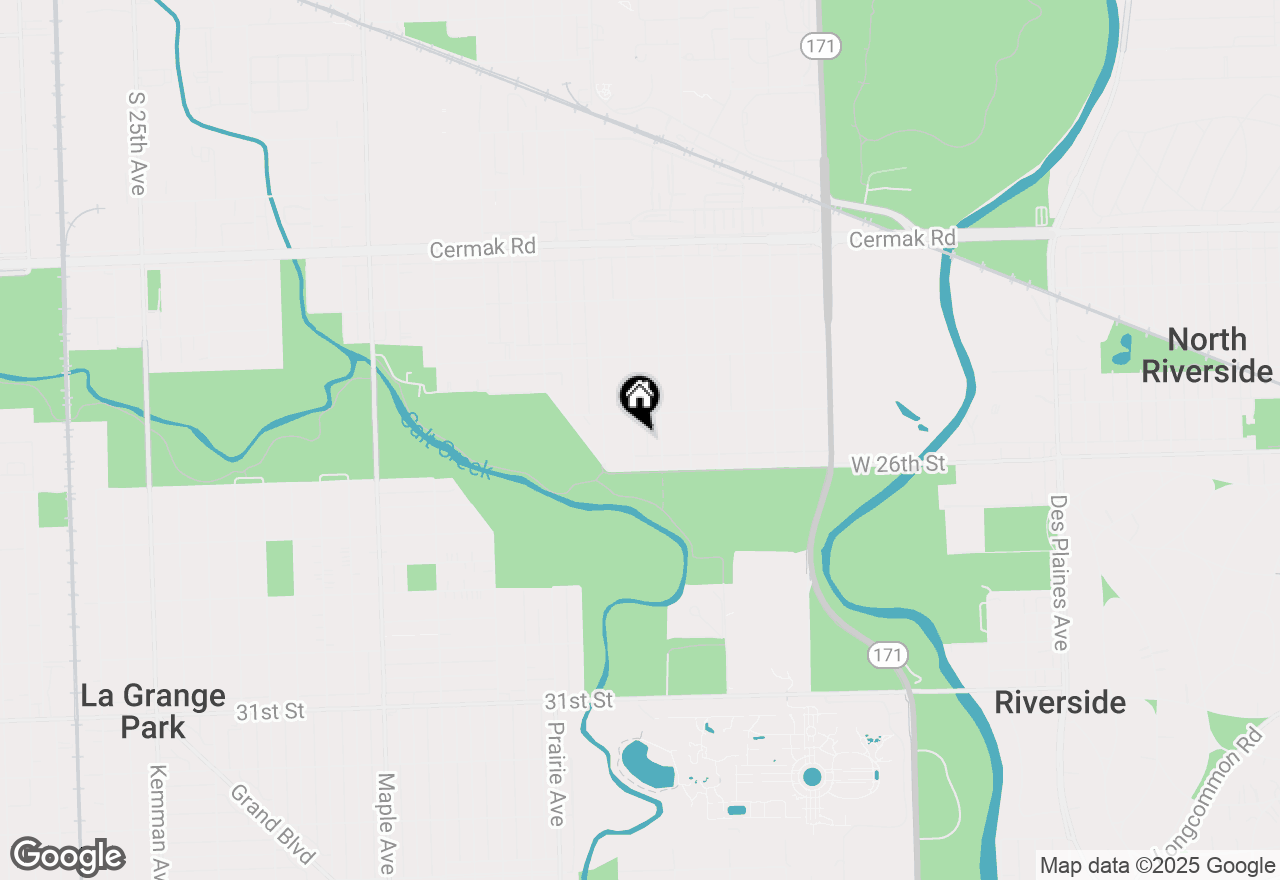 Map of 2527 S 8th Avenue, North Riverside, IL 60546