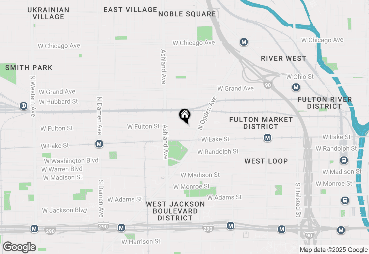 Map of 1438 W Fulton Street, Chicago, IL 60607