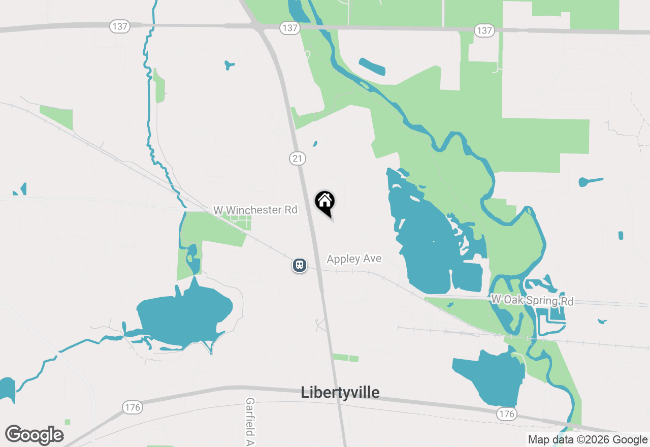 Map of 119 E Ellis Avenue, Libertyville, IL 60048